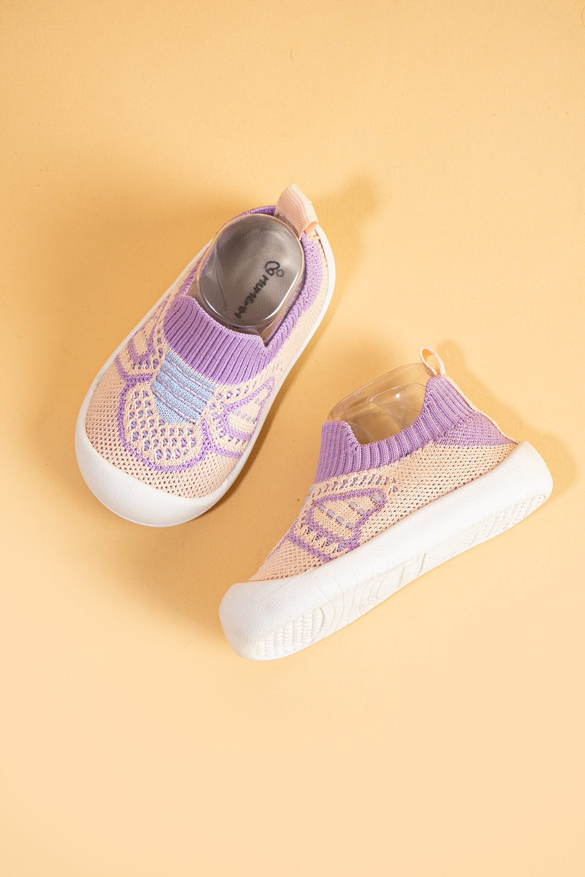 Docol Kız Çocuk Bebek Esnek, Rahat Ortopedik Taban Pembe Mor Günlük Ilk Adım Spor Ayakkabı Sneaker