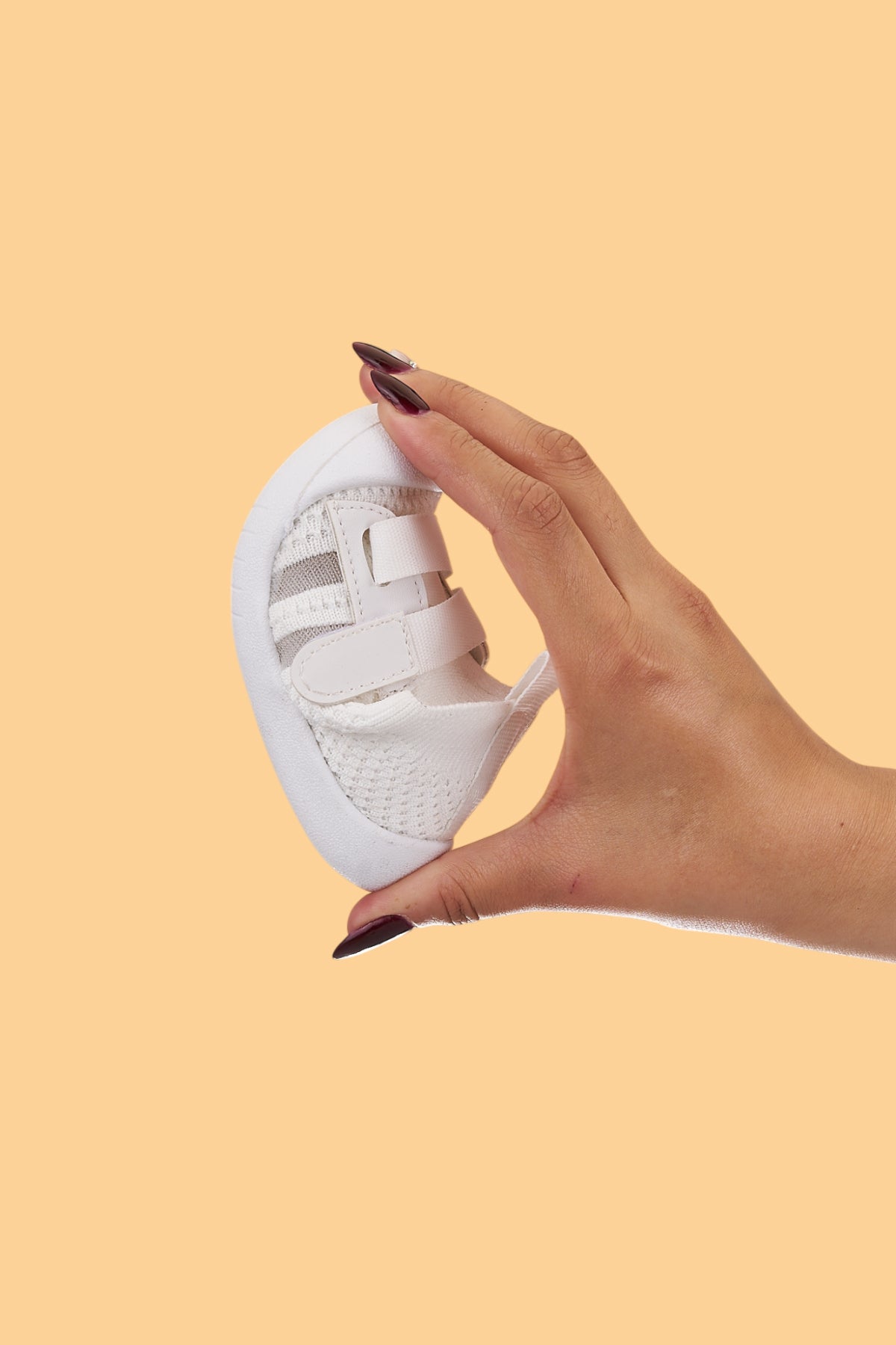 Wisil Kız/erkek Çocuk&bebek Cırtlı Rahat Esnek Kaymaz Ortopedik Taban Beyaz Spor/ilk Adım Ayakkabısı