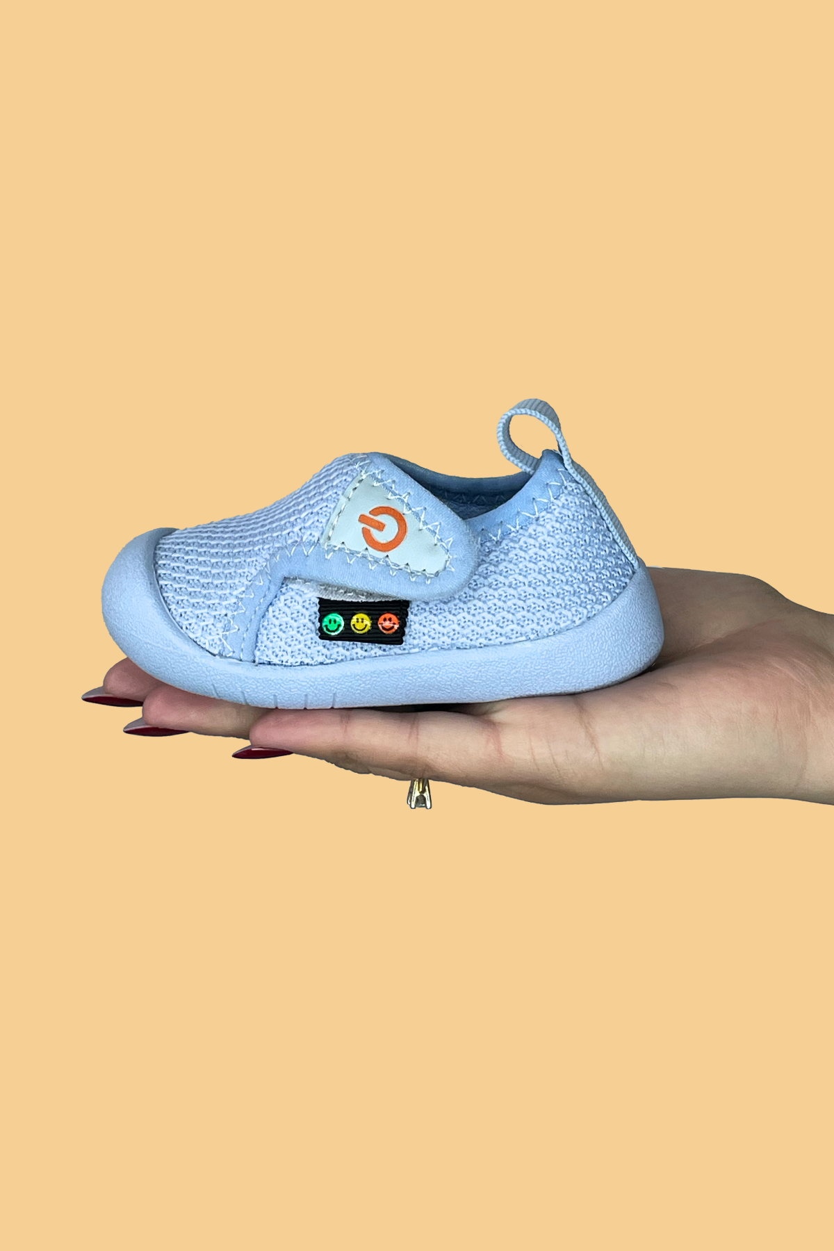 Mamba Mavi Esnek Kaymaz Barefoot Taban Cırtlı İlk Adım Günlük Ayakkabı