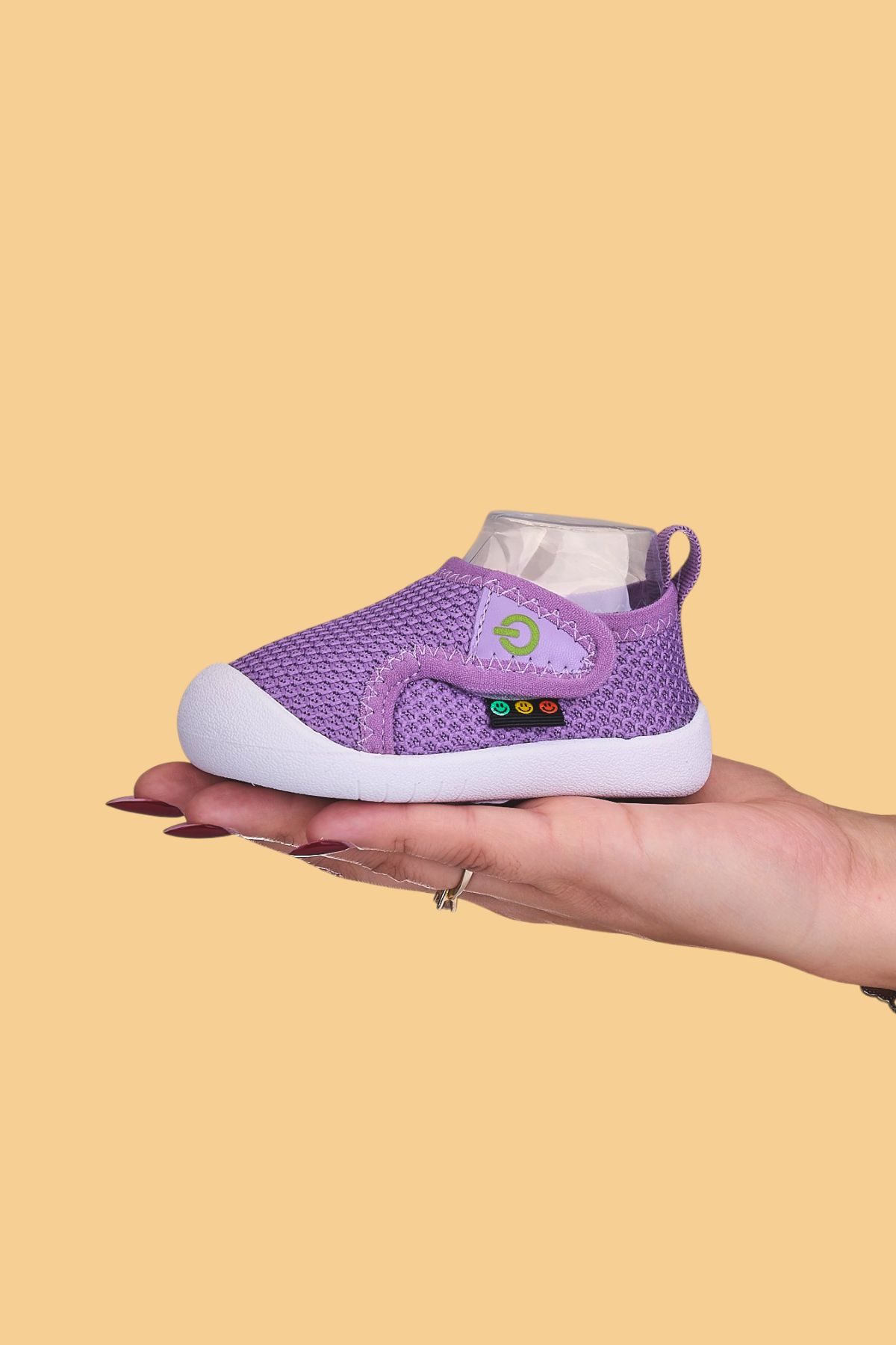 Mamba Mor Esnek Kaymaz Barefoot Taban Cırtlı İlk Adım Günlük Ayakkabı