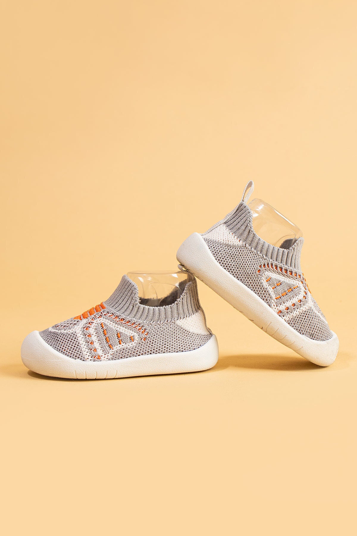 Docol Çocuk Bebek Esnek, Rahat Ortopedik Taban Günlük Gri Ilk Adım Ayakkabısı Ve Çocuk Sneaker