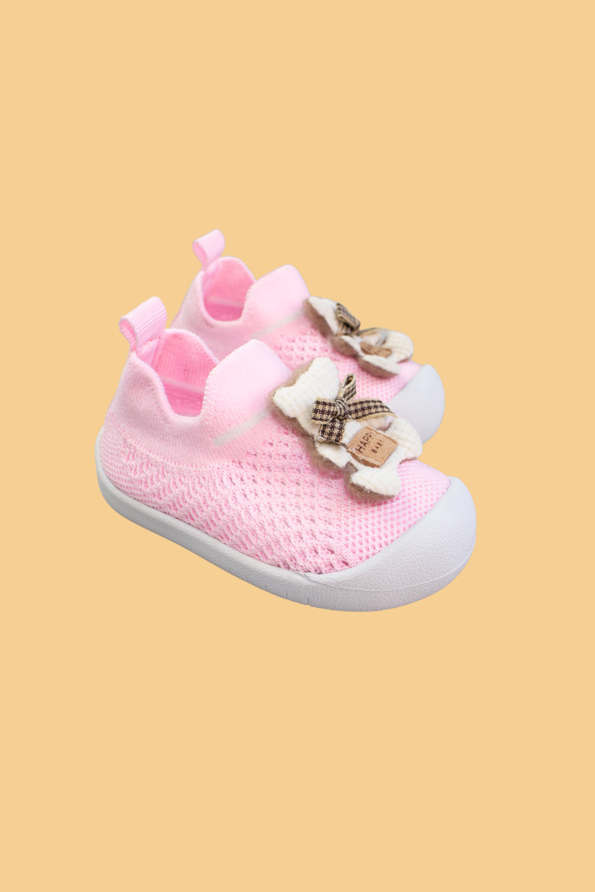 Sugar Bebek Çocuk Barefoot, Esnek, Yumuşak Taban Bağcıksız Pembe Günlük Ilk Adım Spor Ayakkabı