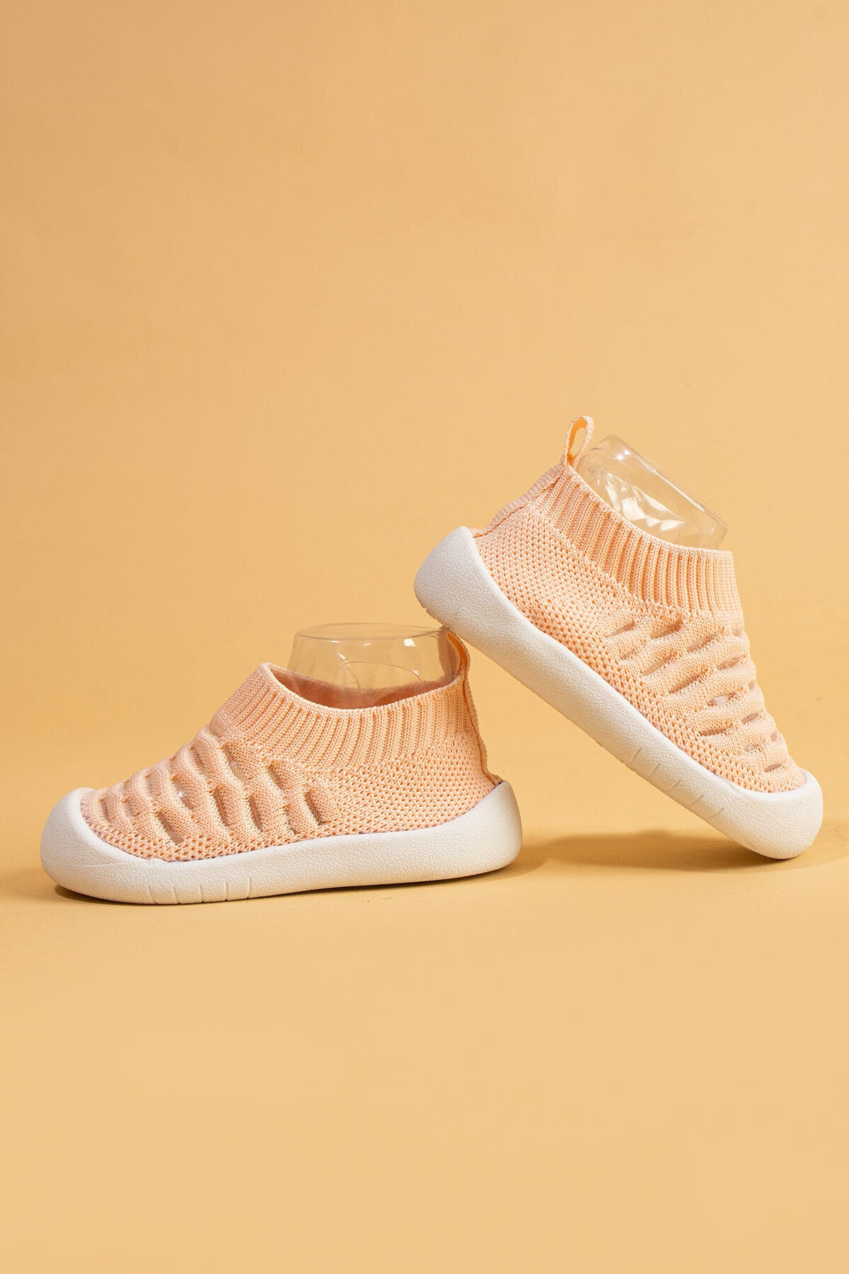 Hobyo Kız Çocuk&bebek Esnek, Kaymaz Ortopedik Taban Pembe Ilk Adım Ayakkabısı