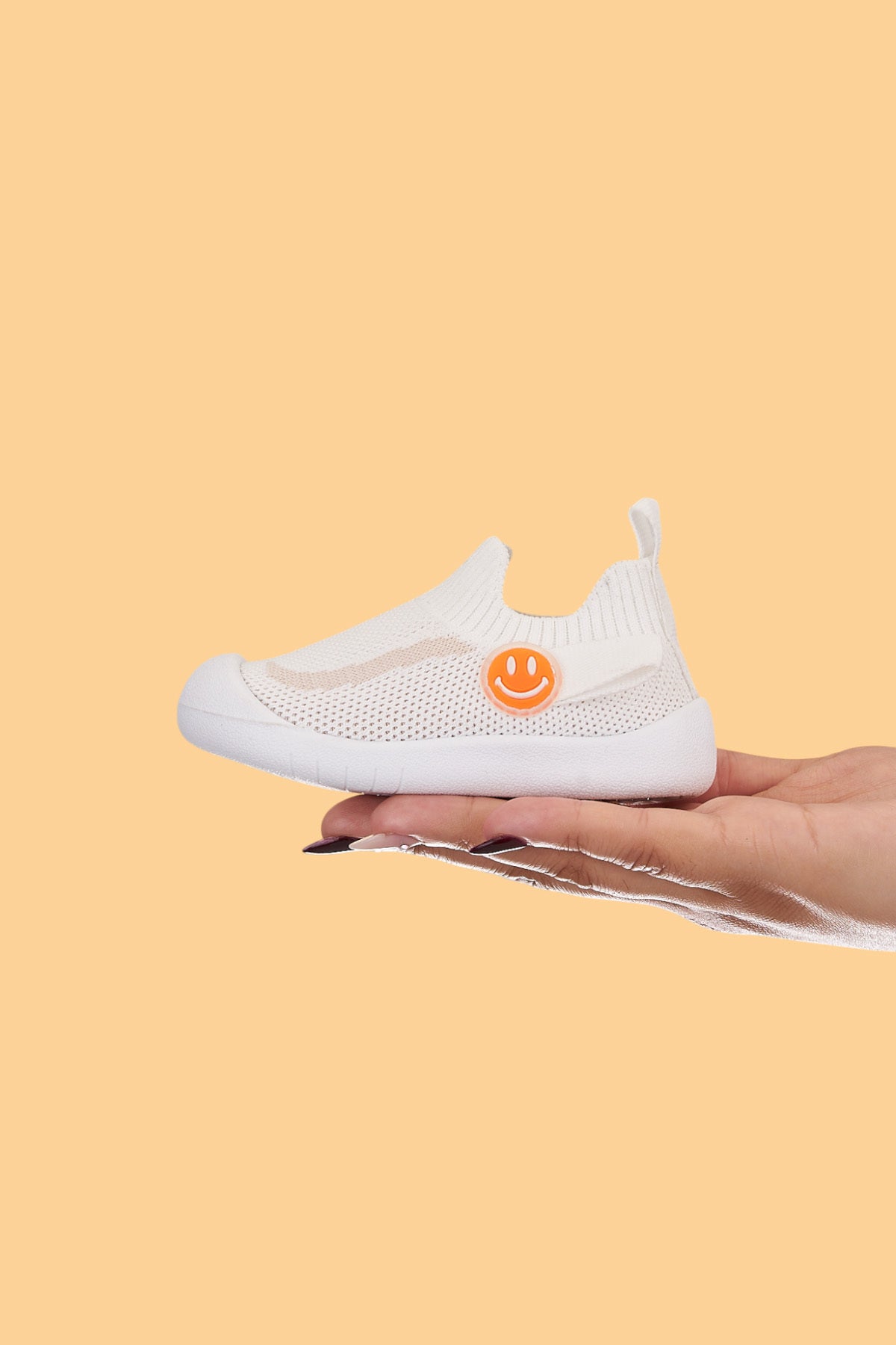 Fire Erkek/Kız Bebek&Çocuk Esnek, Rahat Kaymaz Ortopedik Taban Beyaz İlk Adım Ayakkabısı/Sneaker