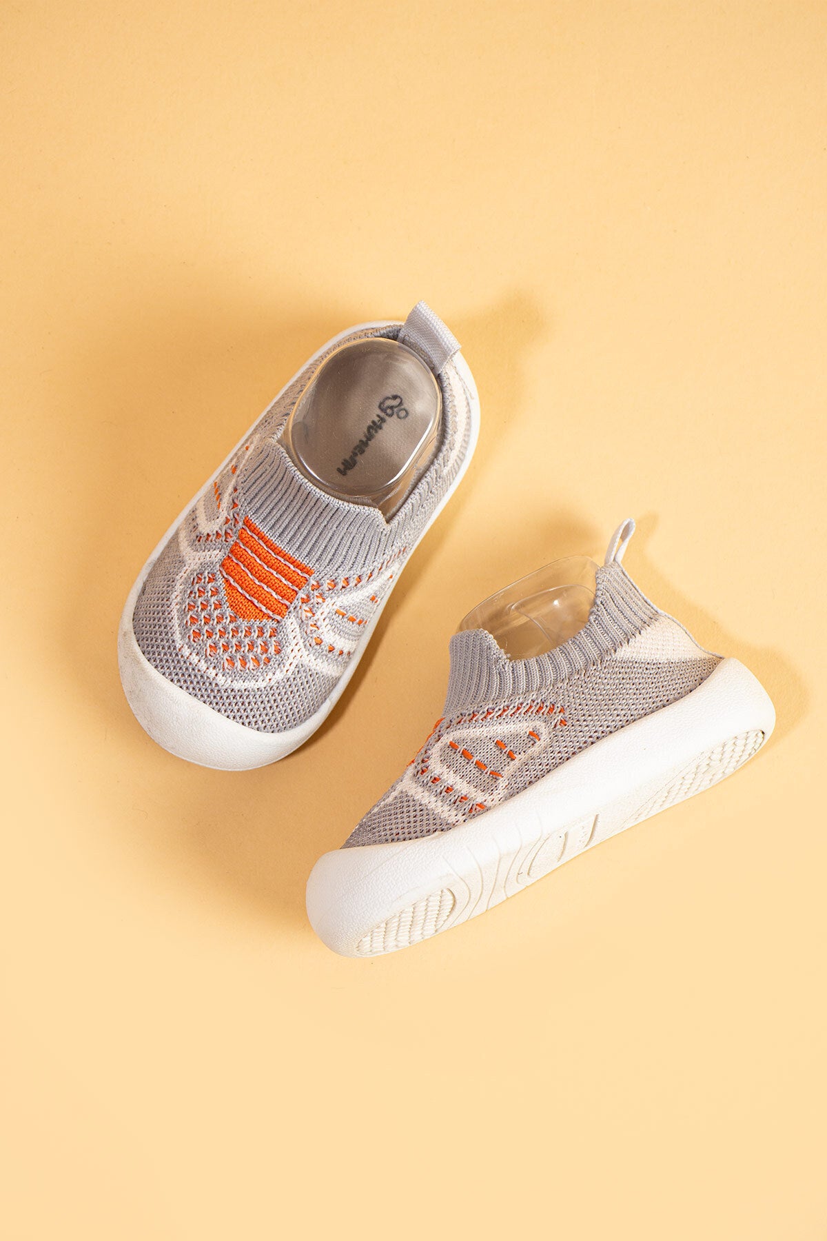 Docol Çocuk Bebek Esnek, Rahat Ortopedik Taban Günlük Gri Ilk Adım Ayakkabısı Ve Çocuk Sneaker