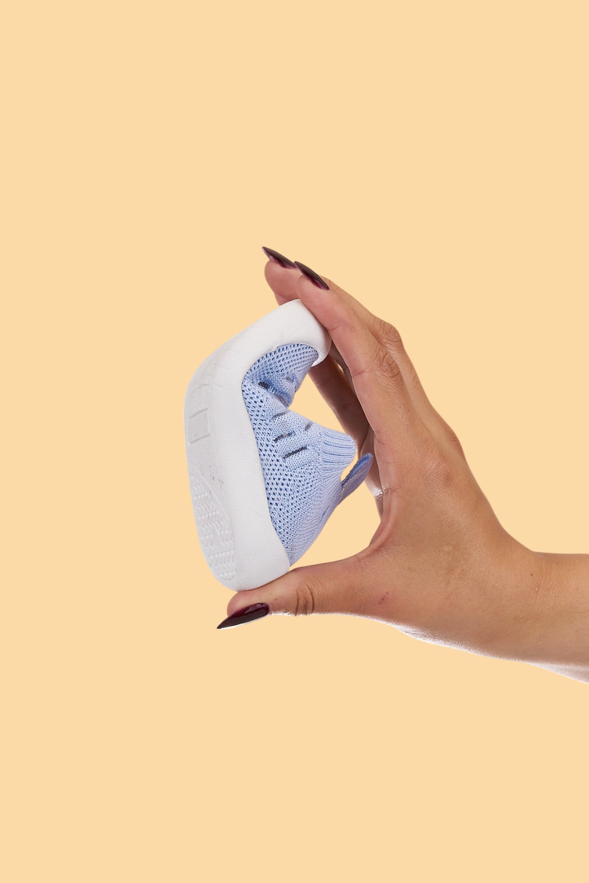 Hobyo Unisex Bebek&Çocuk Ortopedik Taban Mavi İlk Adım Ayakkabısı&Sneaker&Günlük Spor Ayakkabı