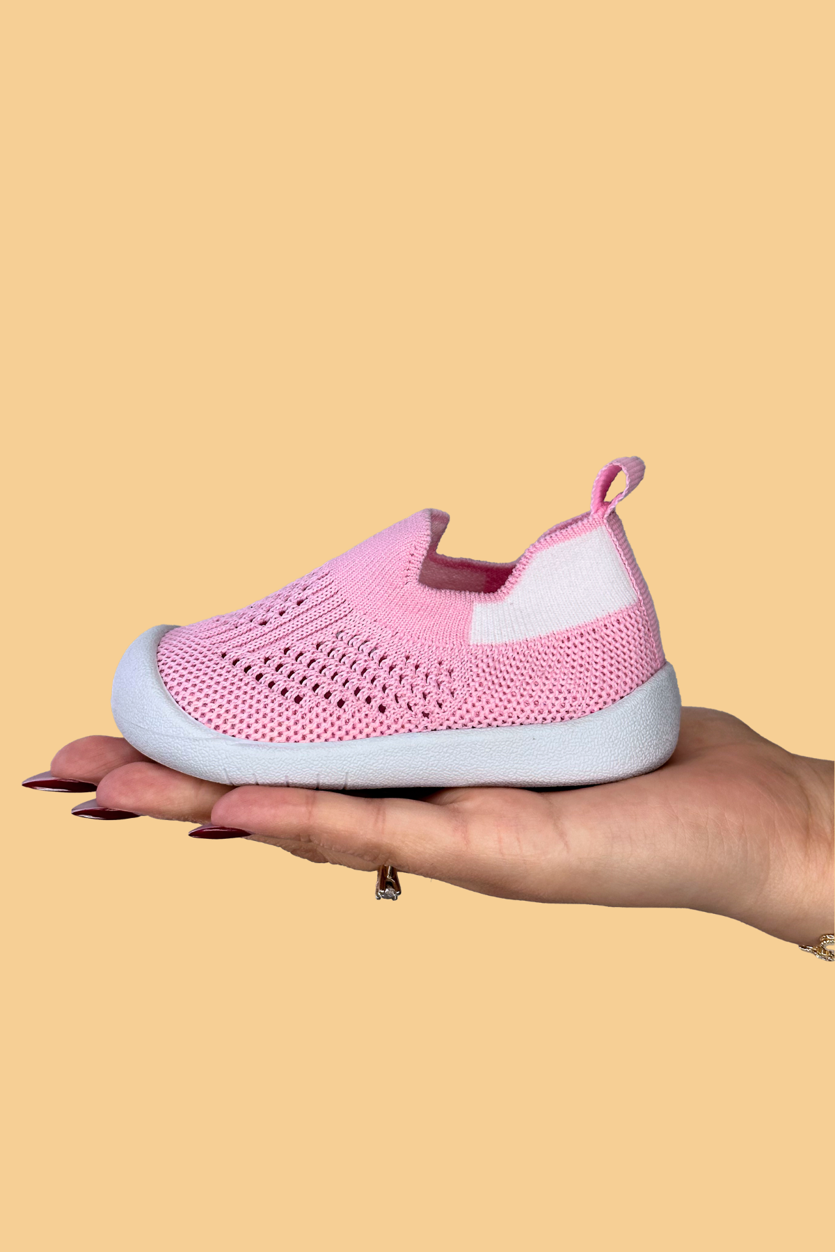 Luuq Bebek  Çocuk Esnek Barefoot Yumuşak Taban Pudra İlk Adım Spor Ayakkabısı  Spor Sneaker
