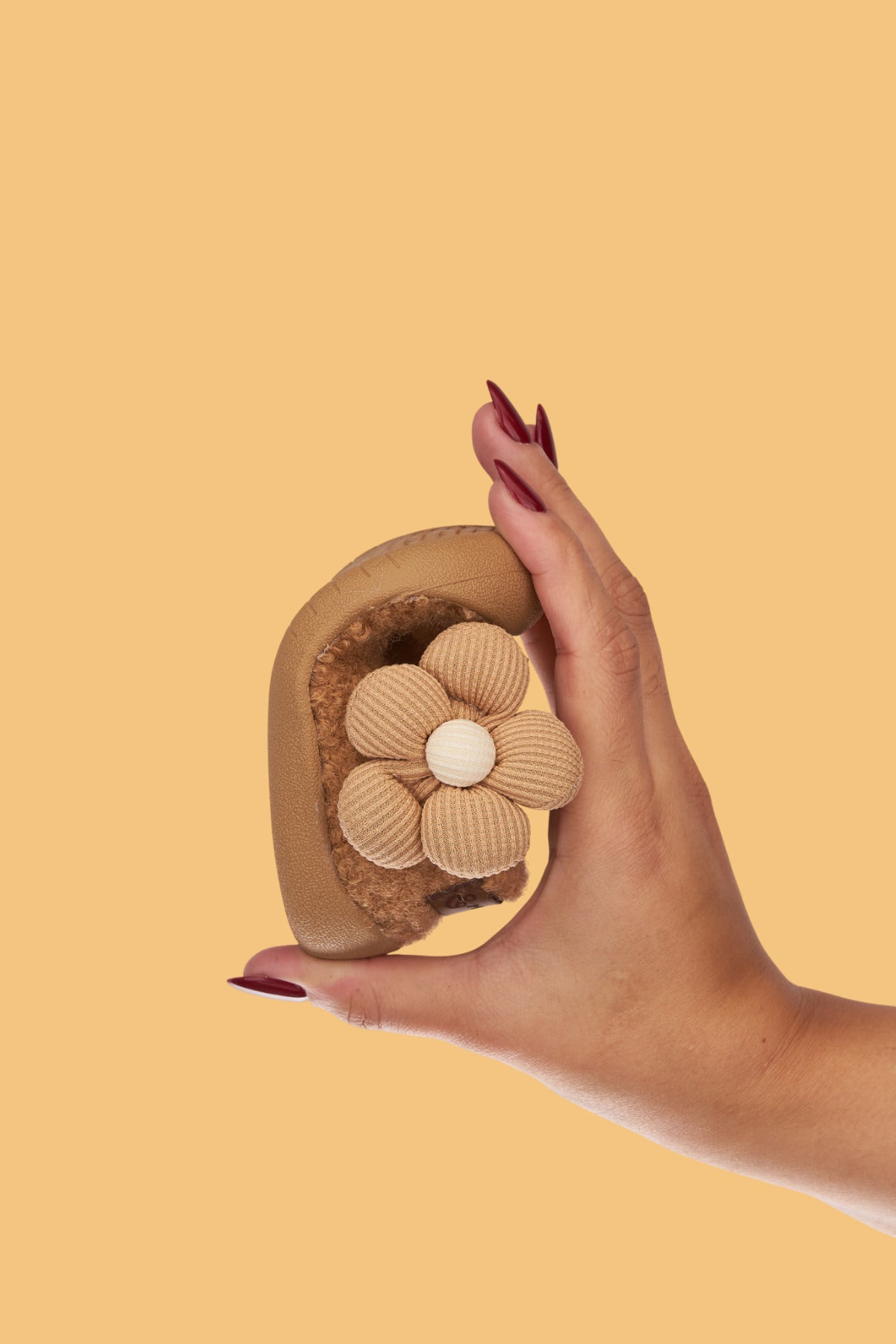 Lebom Kız Bebek Çocuk Taba Ortopedik Kaymaz Taban Günlük Babet Ayakkabı - Esnek ve Rahat Kalıp