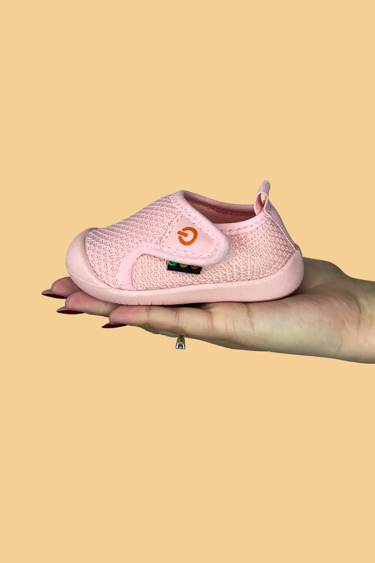 Mamba Çocuk Pembe Barefoot Kaymaz Esnek Taban Cırtlı İlk Adım Günlük Ayakkabı