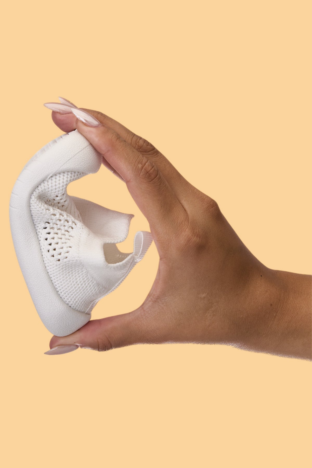 Luuq Ayak Parmak Koruyuculu Ortopedik Yumuşak Taban Çocuk Bebek Beyaz İlk Adım Spor Ayakkabı