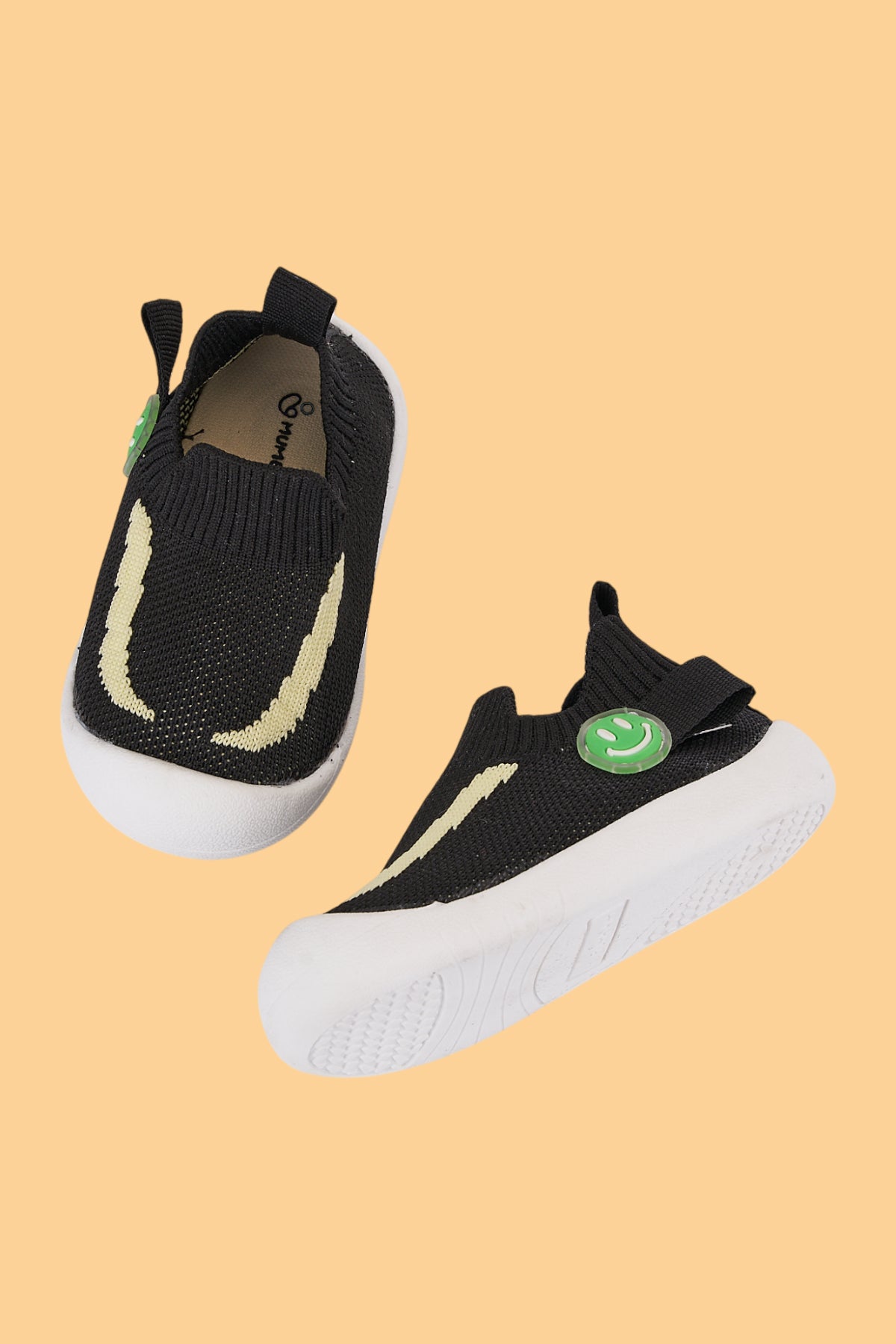 Fire Erkek Bebek&Çocuk Esnek Kaymaz Ortopedik Taban Siyah İlk Adım Ayakkabısı/Sneaker