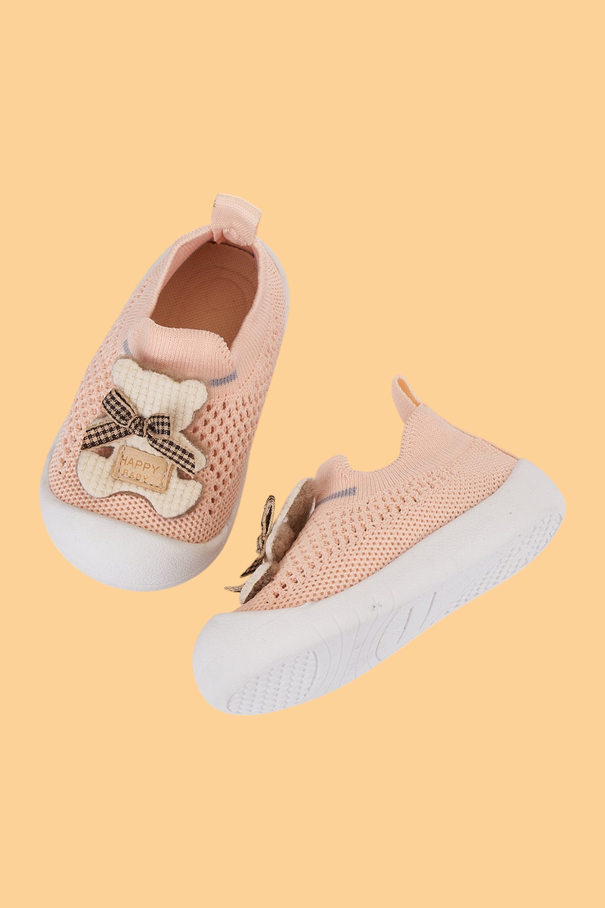 Sugar Bebek Çocuk Ortopedik, Esnek, Yumuşak Taban Bağcıksız Pembe Günlük Ilk Adım Spor Ayakkabı