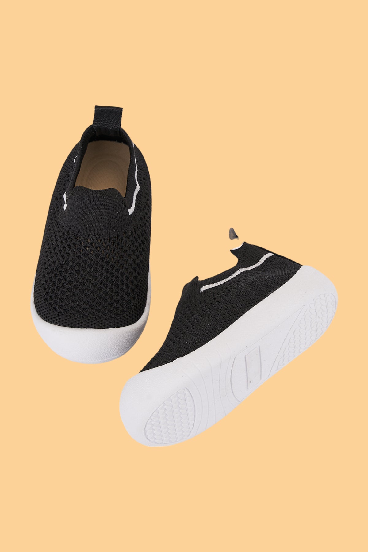 Laaleys Erkek Bebek&çocuk Kaymaz Ortopedik Taban Siyah Ilk Adım Ayakkabısı/spor Sneaker