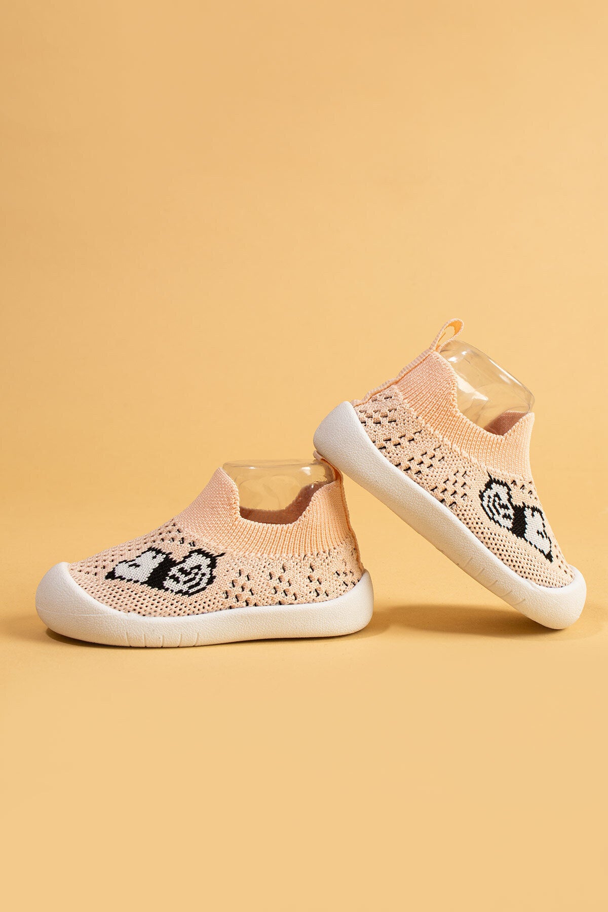 Jowhar Kız Çocuk&bebek Esnek, Figürlü, Yumuşak Kaymaz Ortopedik Taban Pembe Ilk Adım Spor Ayakkabı