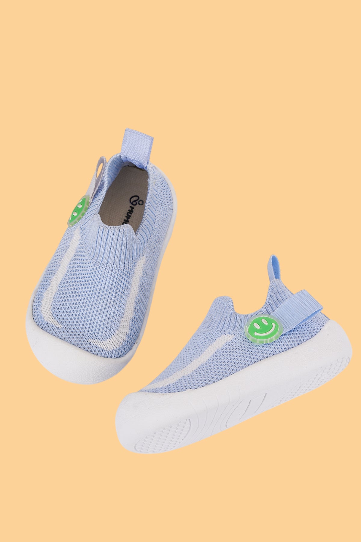 Fire Erkek/Kız Bebek&Çocuk Esnek, Rahat Kaymaz Ortopedik Taban Mavi İlk Adım Ayakkabısı/Sneaker