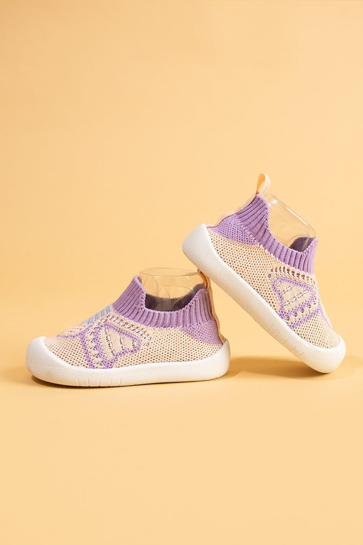 Docol Kız Çocuk Bebek Esnek, Rahat Ortopedik Taban Pembe Mor Günlük Ilk Adım Spor Ayakkabı Sneaker