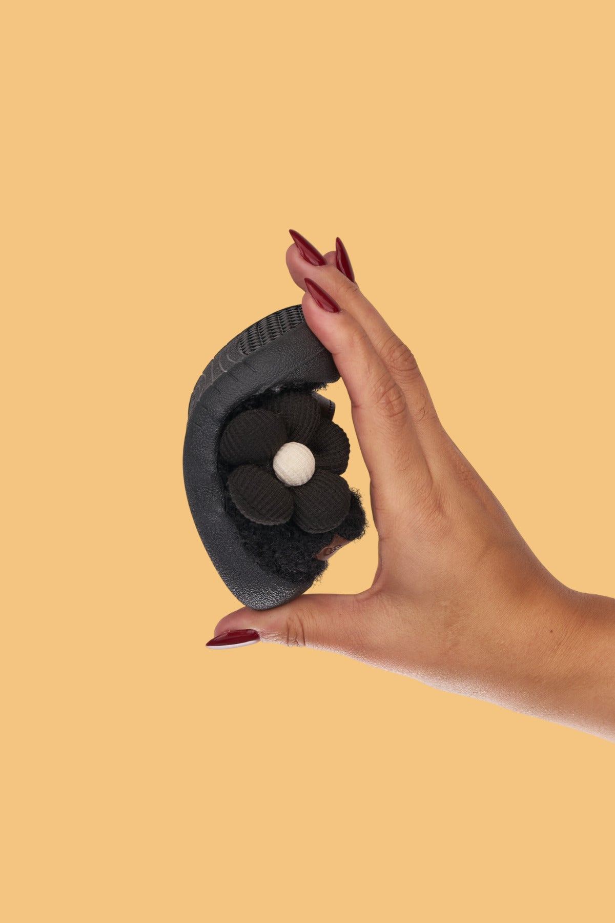 Lebom Kız Bebek Çocuk Siyah Ortopedik Kaymaz Taban Günlük Babet Ayakkabı - Esnek ve Rahat Kalıp