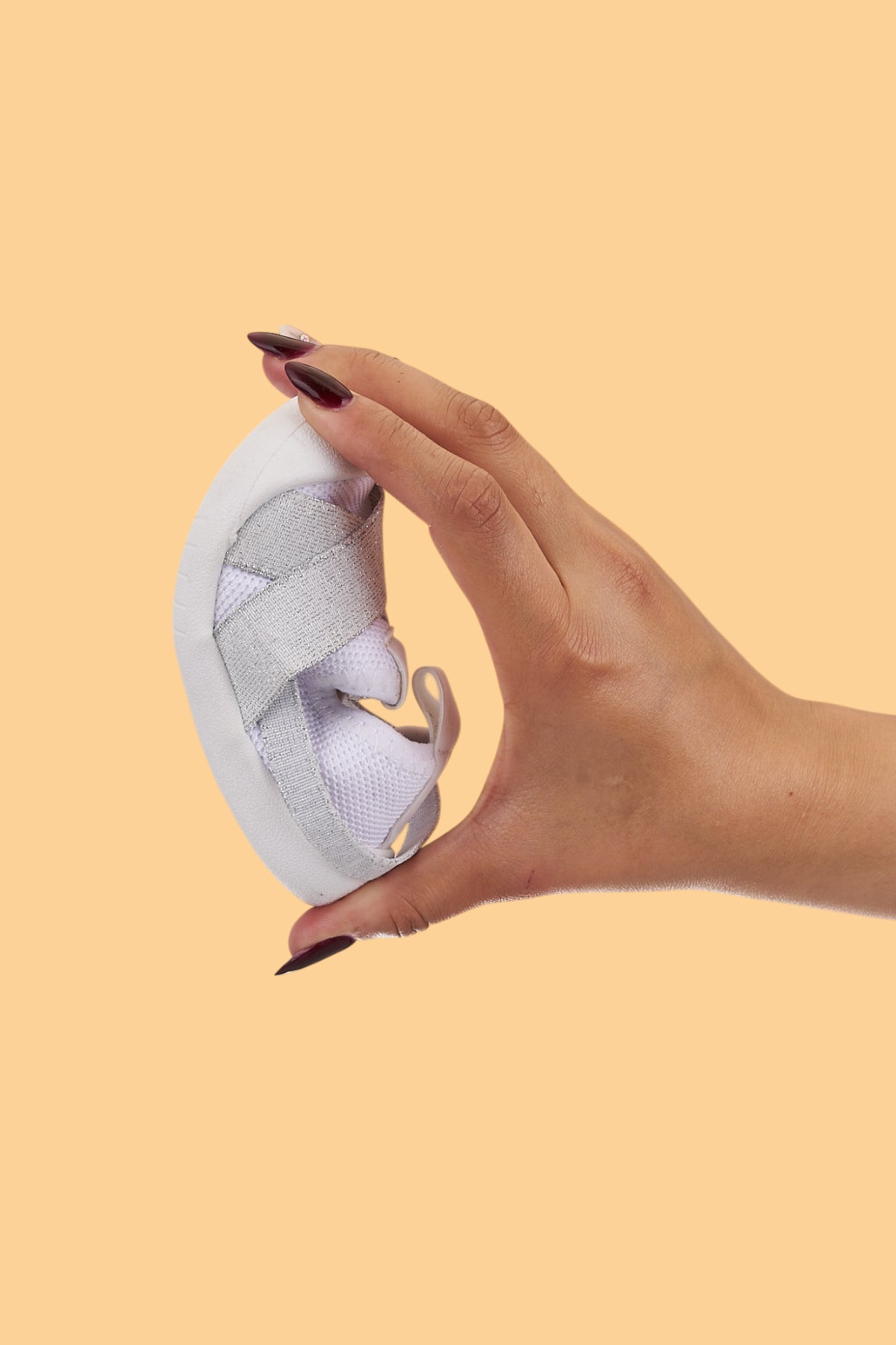 Bitaale Kız Bebek&Çocuk Bağcıksız, Yumuşak, Ortopedik Kaymaz Taban Beyaz Ilk Adım Ayakkabı Sneaker