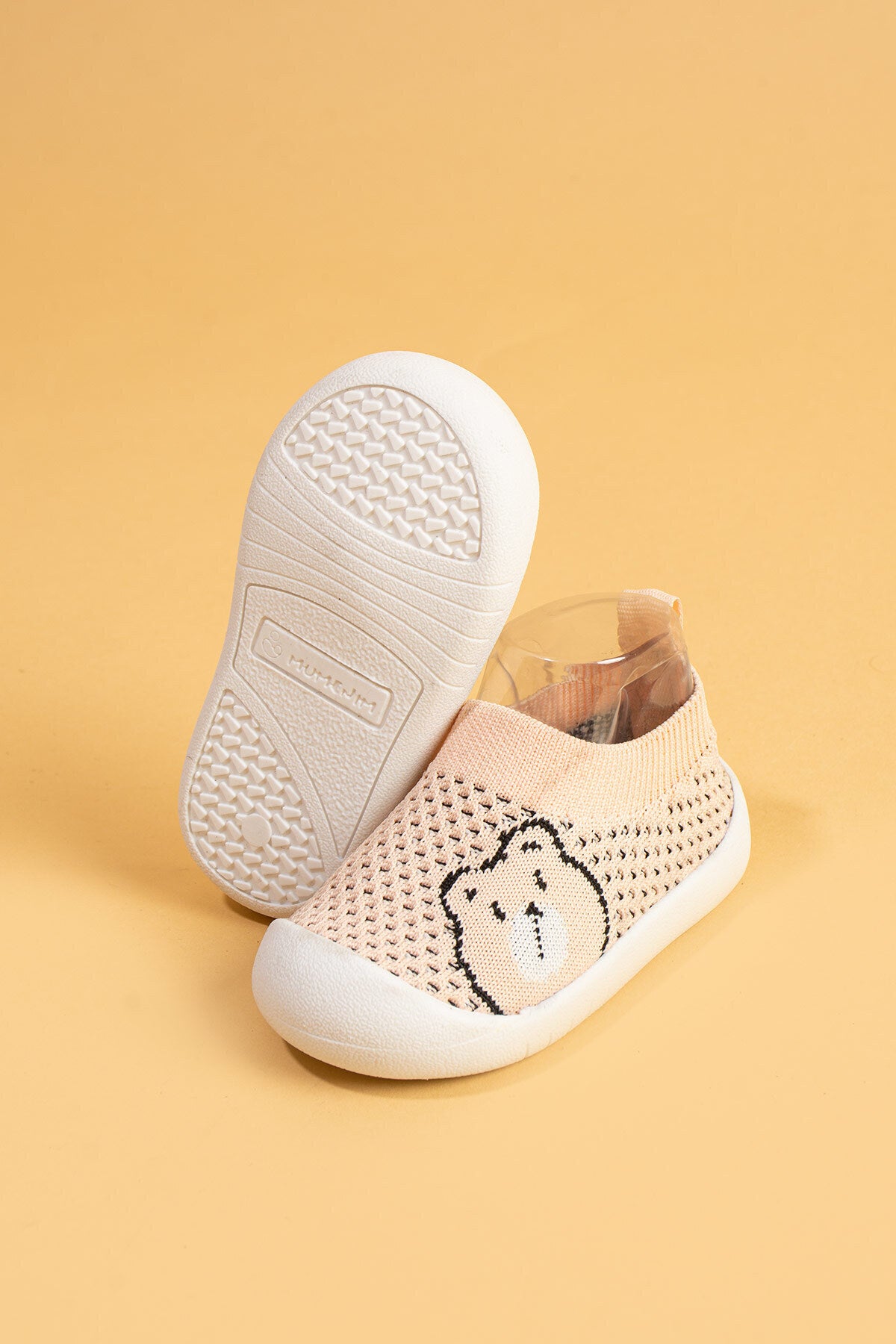 Sakow Kız Çocuk Bebek Ortopedik Esnek, Rahat Hafif Kaymaz Taban Pembe Ilk Adım Spor Ayakkabı