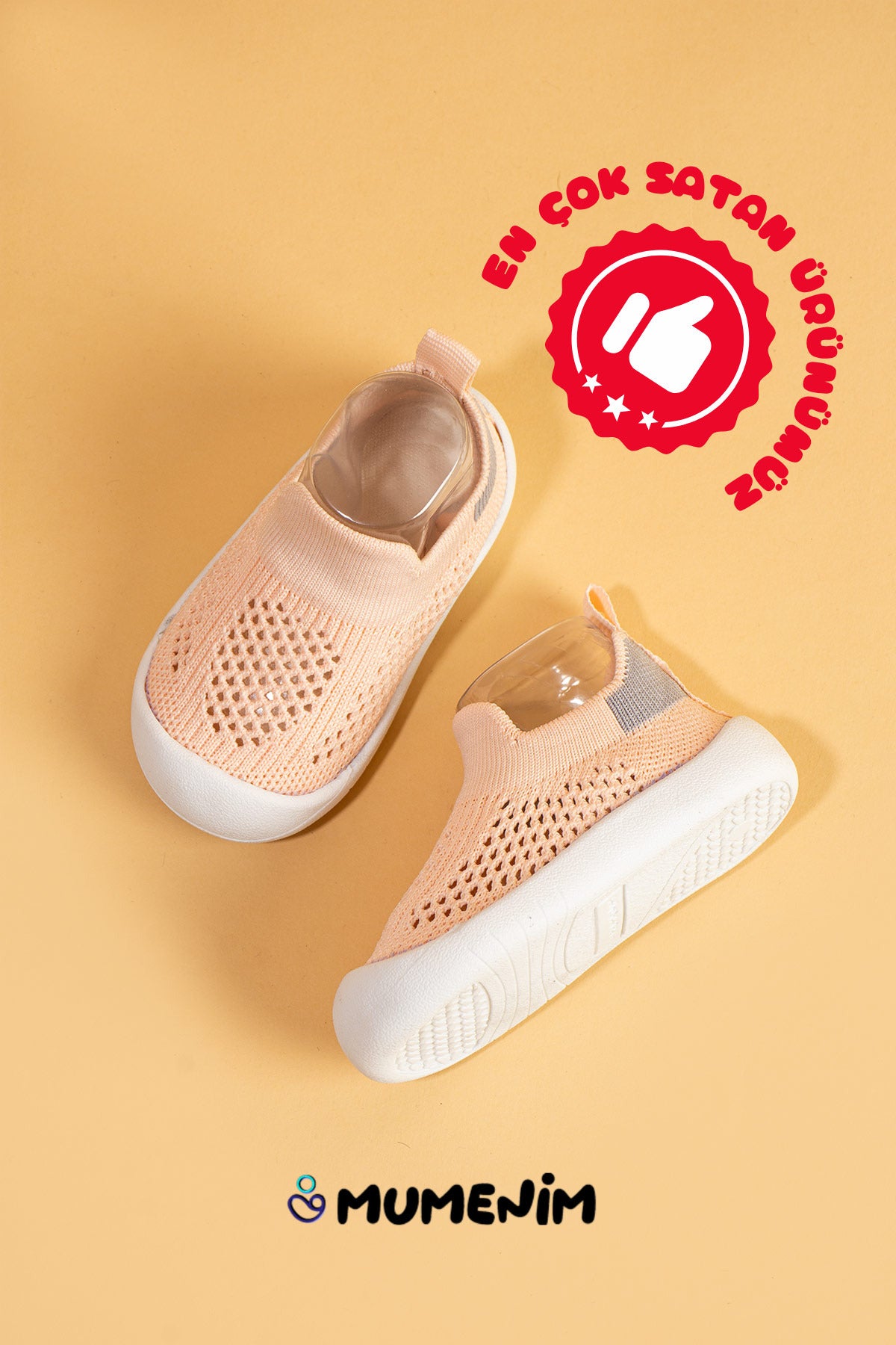 Luuq Bebek - Çocuk Esnek Ortopedik Yumuşak Taban Şık Pembe İlk Adım Spor Ayakkabısı - Spor Sneaker