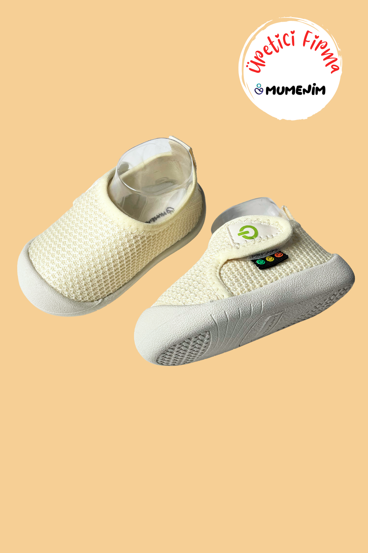 Mamba Mavi Esnek Kaymaz Barefoot Taban Cırtlı İlk Adım Günlük Ayakkabı