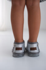 Aurora Kız Çocuk Simli Gümüş Bot - Ortopedik Taban - Görsel 7