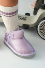 Aurora Kız Çocuk Simli Mor Bot - Ortopedik Taban - Görsel 5