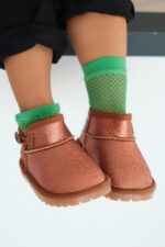 Aurora Kız Çocuk Simli Taba Bot - Ortopedik Taban - Görsel 8