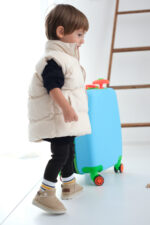 Kodiaq Süet Bej Çocuk Botu - Ortopedik Kaymaz Taban - Görsel 5