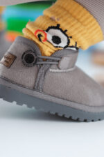 Kodiaq Süet Gri Çocuk Botu - Ortopedik Kaymaz Taban - Görsel 5