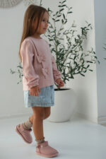 Kodiaq Süet Pembe Kız Çocuk Bot - Ortopedik Kaymaz Taban - Görsel 5