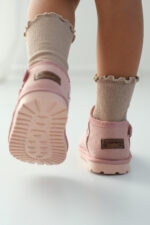 Kodiaq Süet Pembe Kız Çocuk Bot - Ortopedik Kaymaz Taban - Görsel 6
