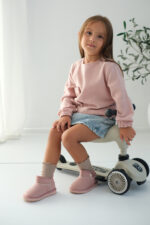 Kodiaq Süet Pembe Kız Çocuk Bot - Ortopedik Kaymaz Taban - Görsel 7