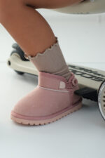 Kodiaq Süet Pembe Kız Çocuk Bot - Ortopedik Kaymaz Taban - Görsel 9