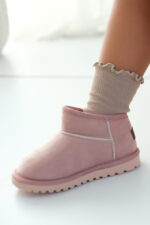 Kodiaq Süet Pembe Kız Çocuk Bot - Ortopedik Kaymaz Taban - Görsel 10