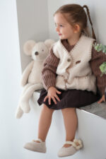 Lebom Kız Çocuk Ortopedik Bej Babet - Görsel 5