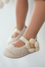 Lebom Kız Çocuk Ortopedik Bej Babet - Görsel 6