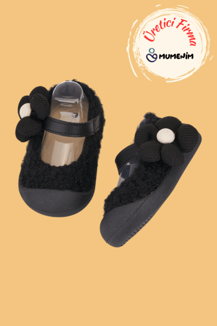 Lebom Kız Çocuk Ortopedik Siyah Babet
