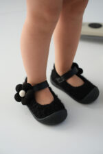 Lebom Kız Çocuk Ortopedik Siyah Babet - Görsel 6