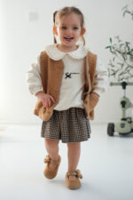 Lebom Kız Çocuk Ortopedik Taba Babet - Görsel 5