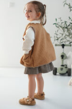 Lebom Kız Çocuk Ortopedik Taba Babet - Görsel 6