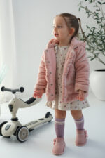 Minto Kız Çocuk ve Bebek Pembe Süet Ortopedik Bot - Görsel 6