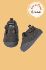 Togo Çocuk - Bebek Ortopedik Gri Peluş Babet