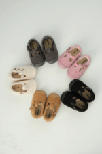 Togo Kız Çocuk - Bebek Ortopedik Pembe Peluş Babet - Görsel 5