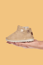 Kodiaq Süet Bej Çocuk Botu - Ortopedik Kaymaz Taban - Görsel 2