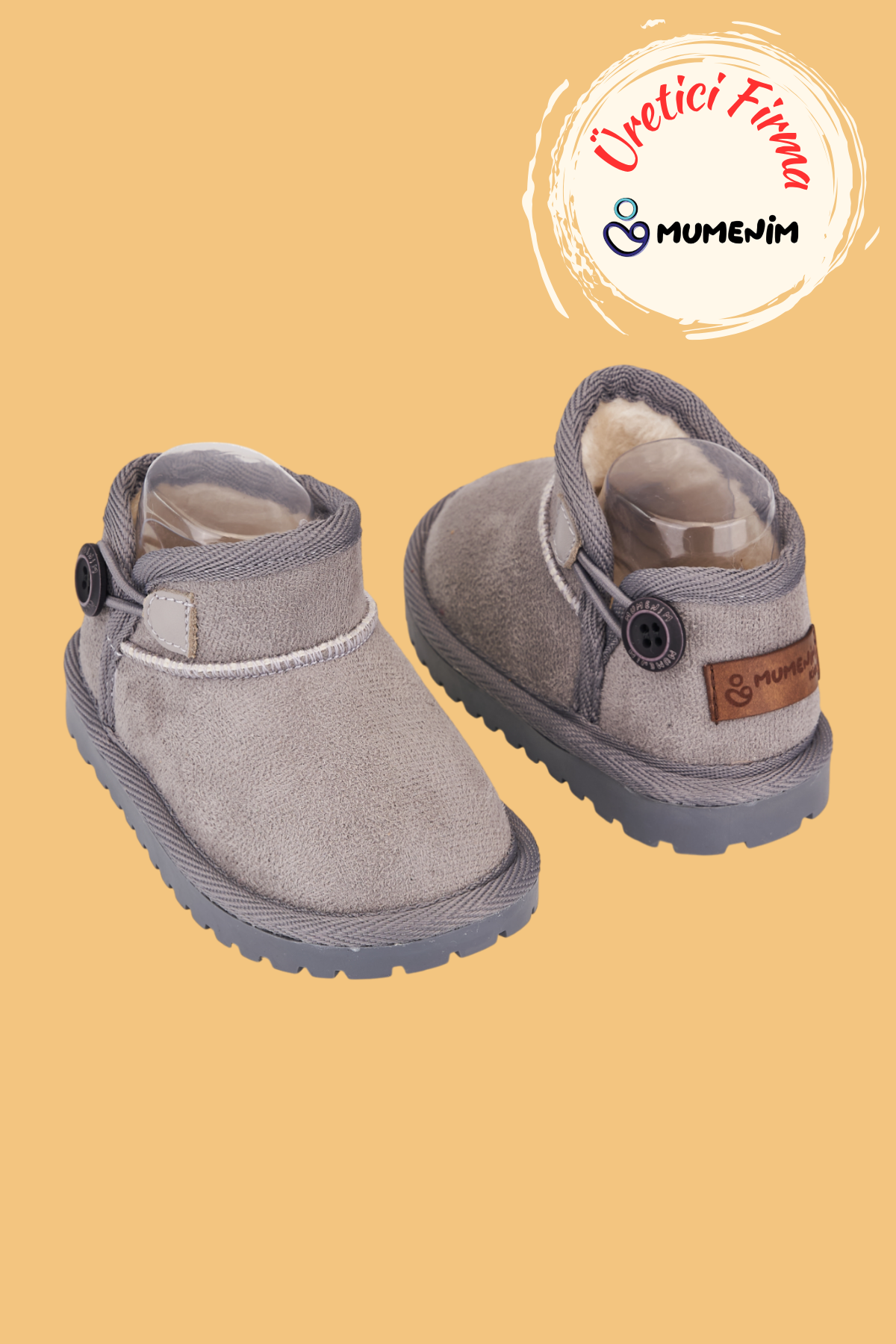 kodiaqgri-1 Kodiaq Süet Gri Çocuk Botu - Ortopedik Kaymaz Taban - Görsel 1