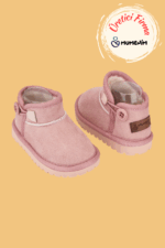 Kodiaq Süet Pembe Kız Çocuk Bot - Ortopedik Kaymaz Taban