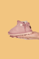 Kodiaq Süet Pembe Kız Çocuk Bot - Ortopedik Kaymaz Taban - Görsel 2