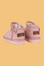 Kodiaq Süet Pembe Kız Çocuk Bot - Ortopedik Kaymaz Taban - Görsel 3