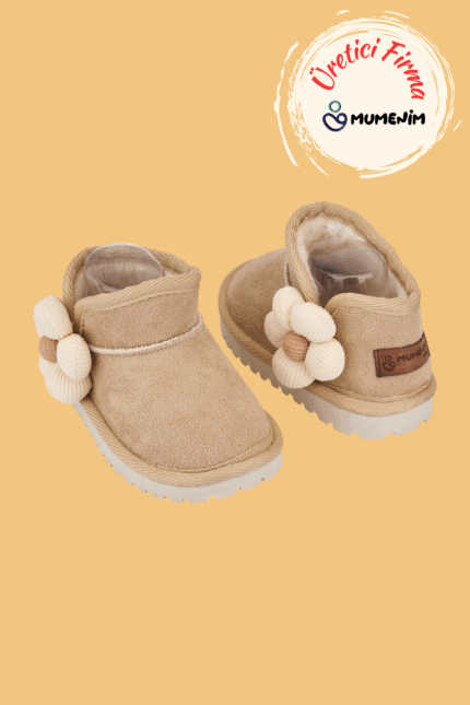 Minto Kız Çocuk ve Bebek Bej Süet Ortopedik Bot